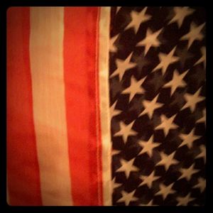 PATRIOTIC USA CHIFFON INFINITY SCARF